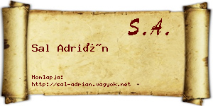 Sal Adrián névjegykártya