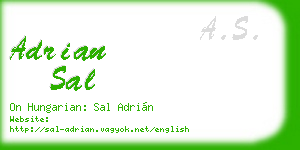 adrian sal business card